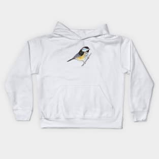 Black Capped Chickadee 1 Kids Hoodie